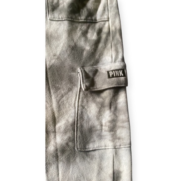 VS PINK tie dye cargo joggers front side pockets LARGE - Picture 6 of 9